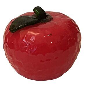 Handmade Art Glass Red Apple or Tomato? Decorative Figurine